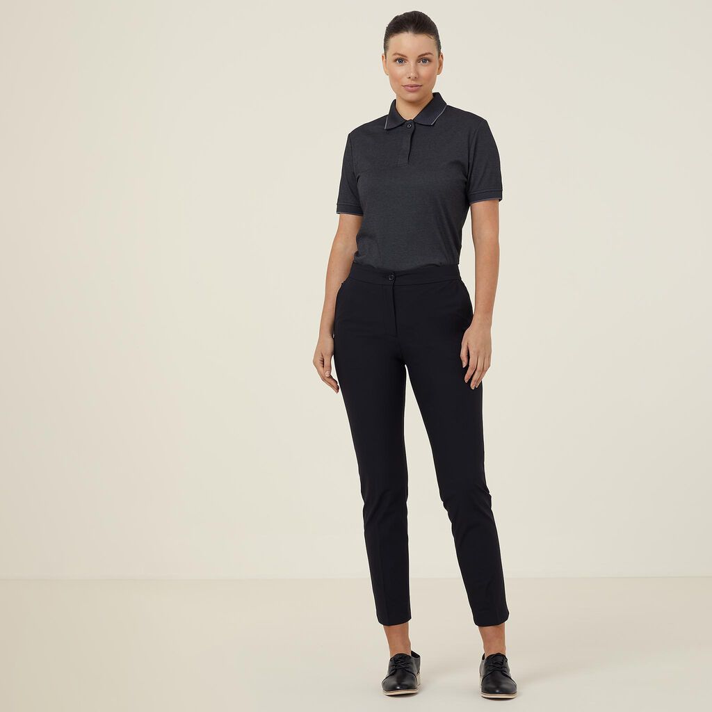 Textured Cotton Poly Short Sleeve Polo
